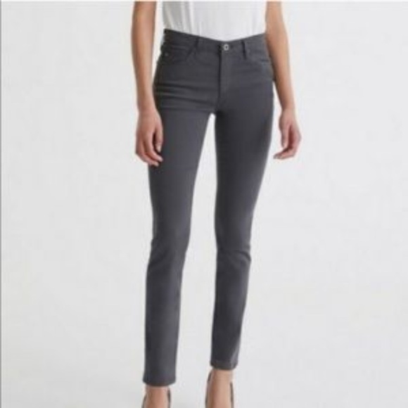 AG The Prima Mid-Rise Cigarette Grey 5 Pocket 30R - Picture 2 of 13